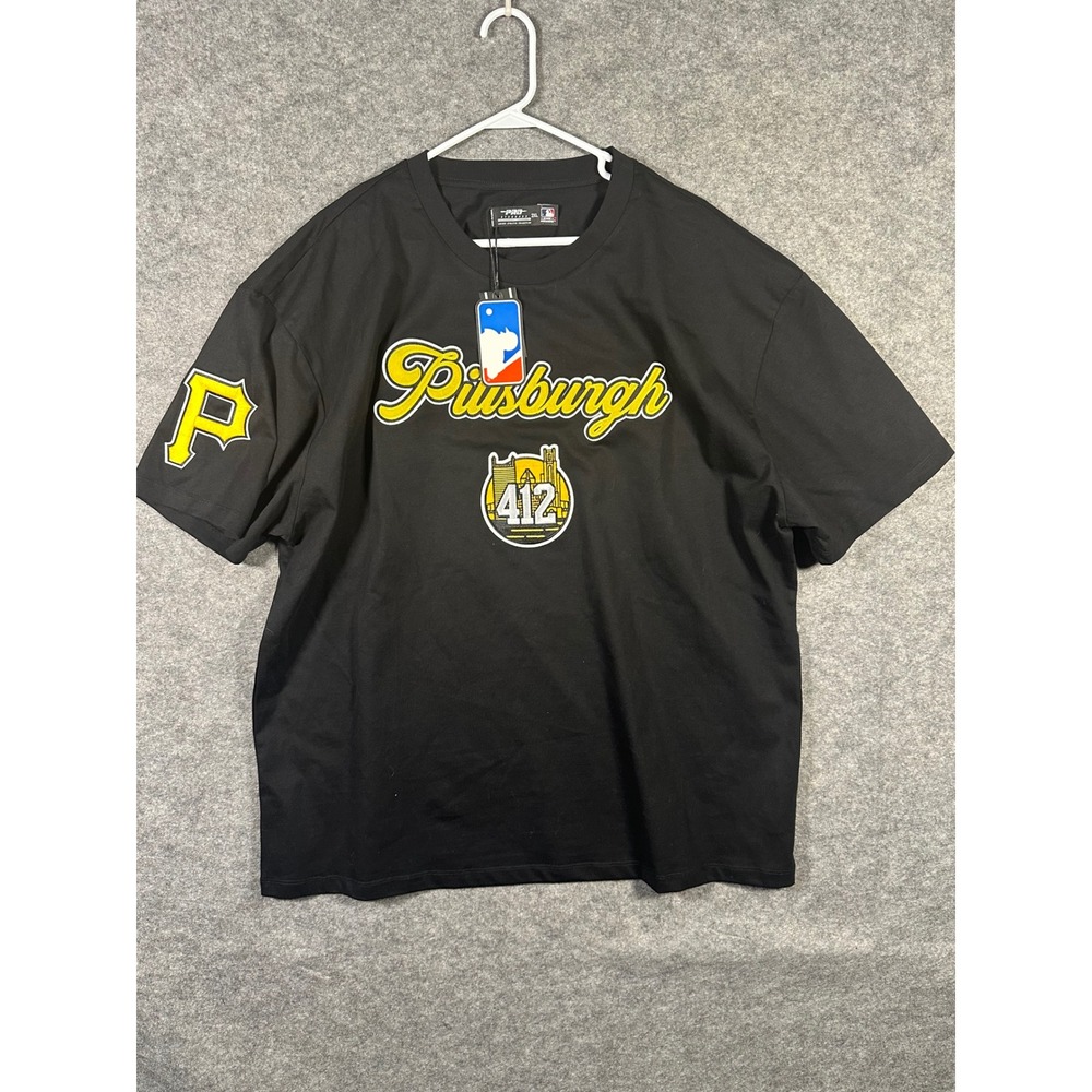 Pro Standard MLB Pittsburgh Pirates‎ T-Shirt Men's 2XL Black Baseball